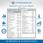Vitaminerals CombAdult Fórmula Integral Multivitamínica y Mineral (180 Cápsulas Vegetales)