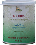 Gopala Ayurveda Lodhra Cápsulas (Symplocos racemosa) - 108 Cápsulas Vegetales de 500 mg - Certificado Orgánico USDA - Vegano - Firmeza Corporal y Absorbente