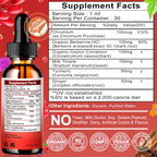 Berberine Drops 6-en-1 de Vita letuo - Complejo Líquido de Berberina con Canela, Cardo Mariano y Cúrcuma, 30 Dosis