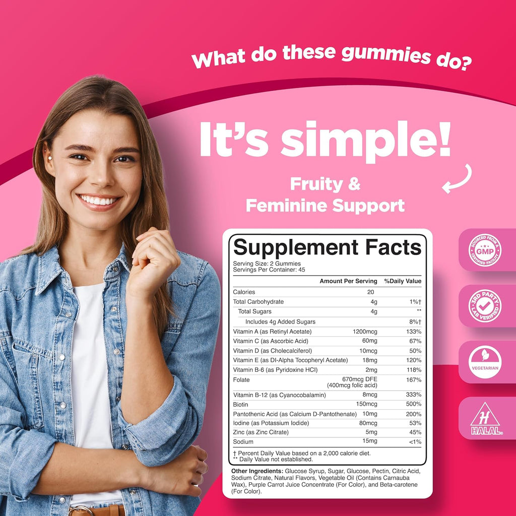 Phytoral Multivitamínico para Mujeres en Gominolas - 90 Gominolas Naturales