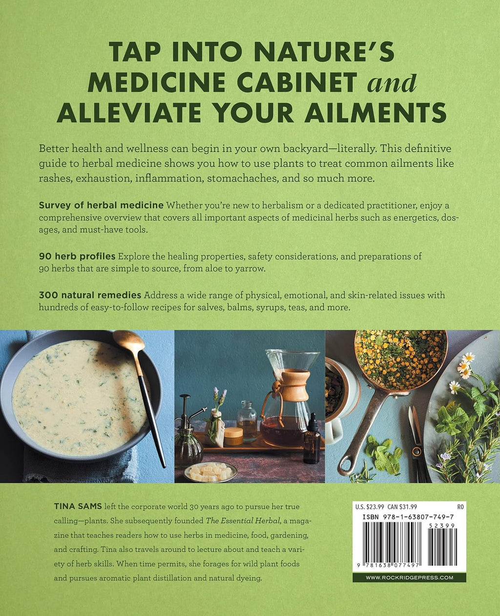 The Big Book of Herbal Medicine: 300 Natural Remedies for Health and Wellness [Spiral-bound] Tina Sams