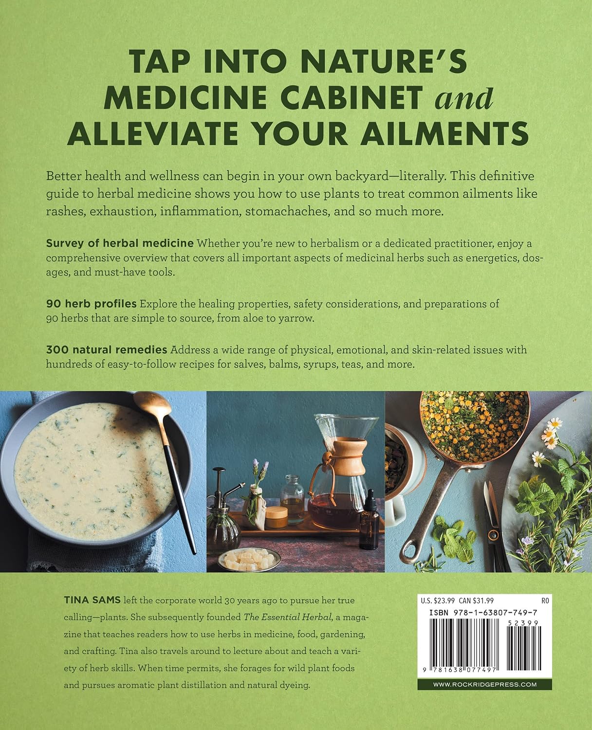 The Big Book of Herbal Medicine: 300 Natural Remedies for Health and Wellness [Spiral-bound] Tina Sams