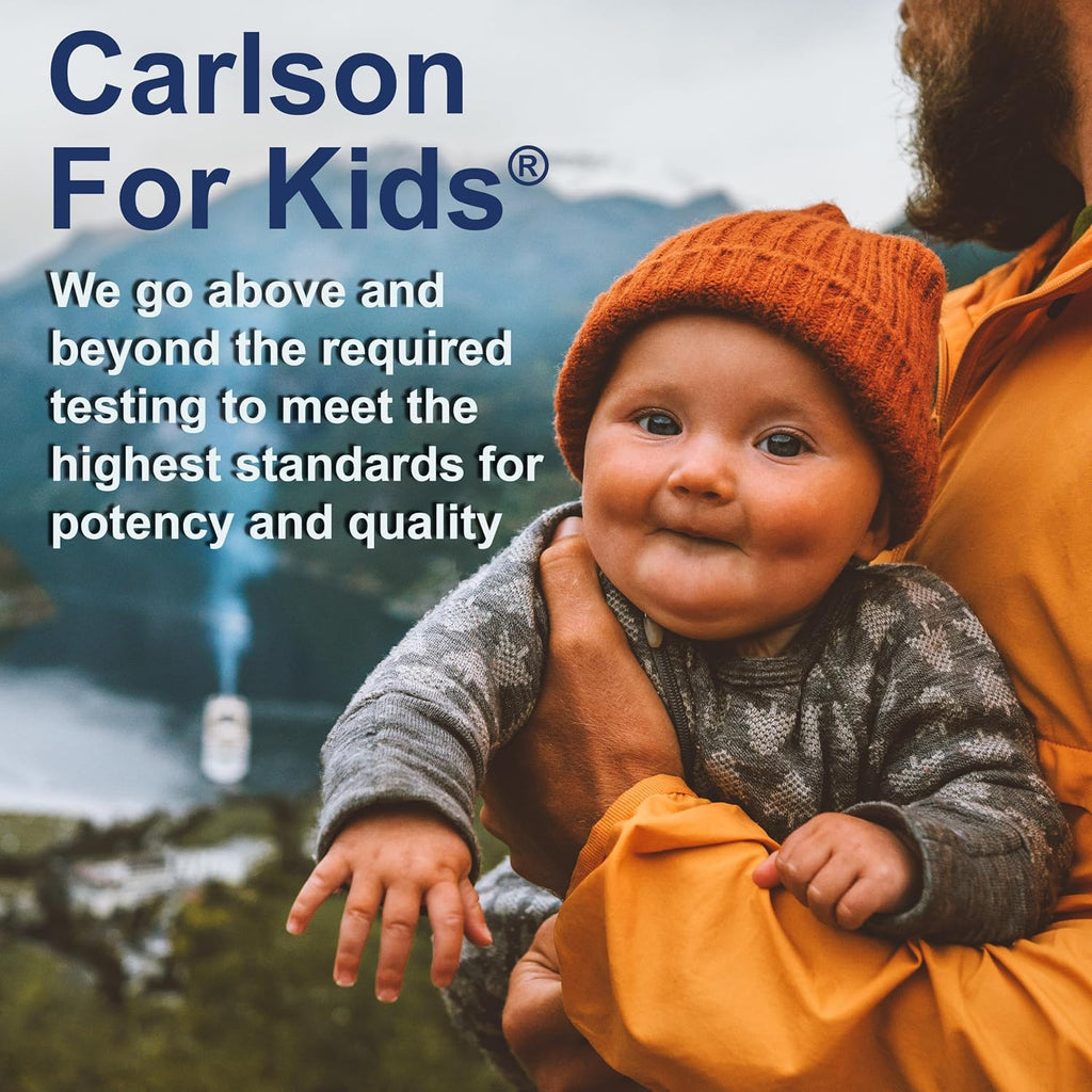 Carlson Baby's Super Daily D3 - Gotas de Vitamina D3 para Bebés, 400 UI, 365 Gotas