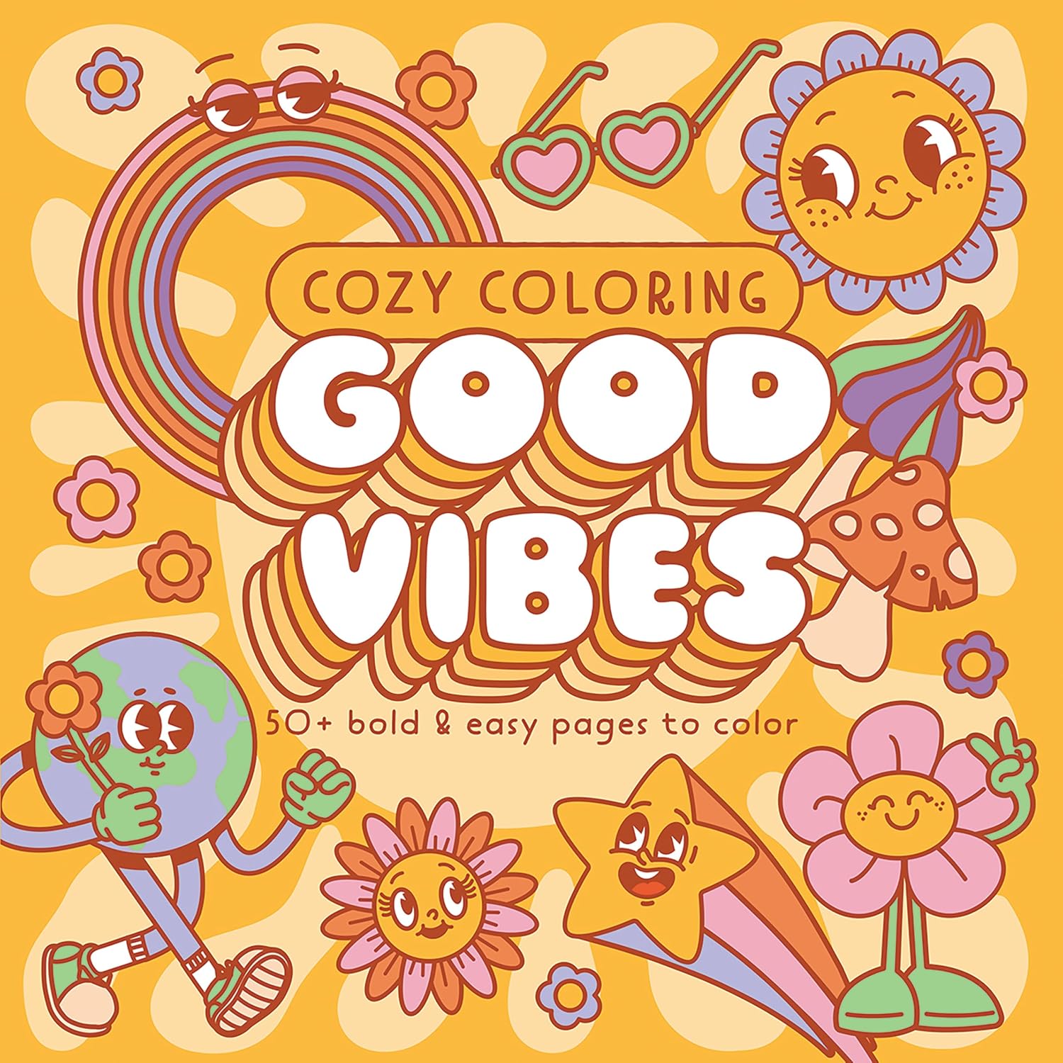 Cozy Coloring Good Vibes: Más de 50 Páginas Fáciles con Perforaciones para Colorear
