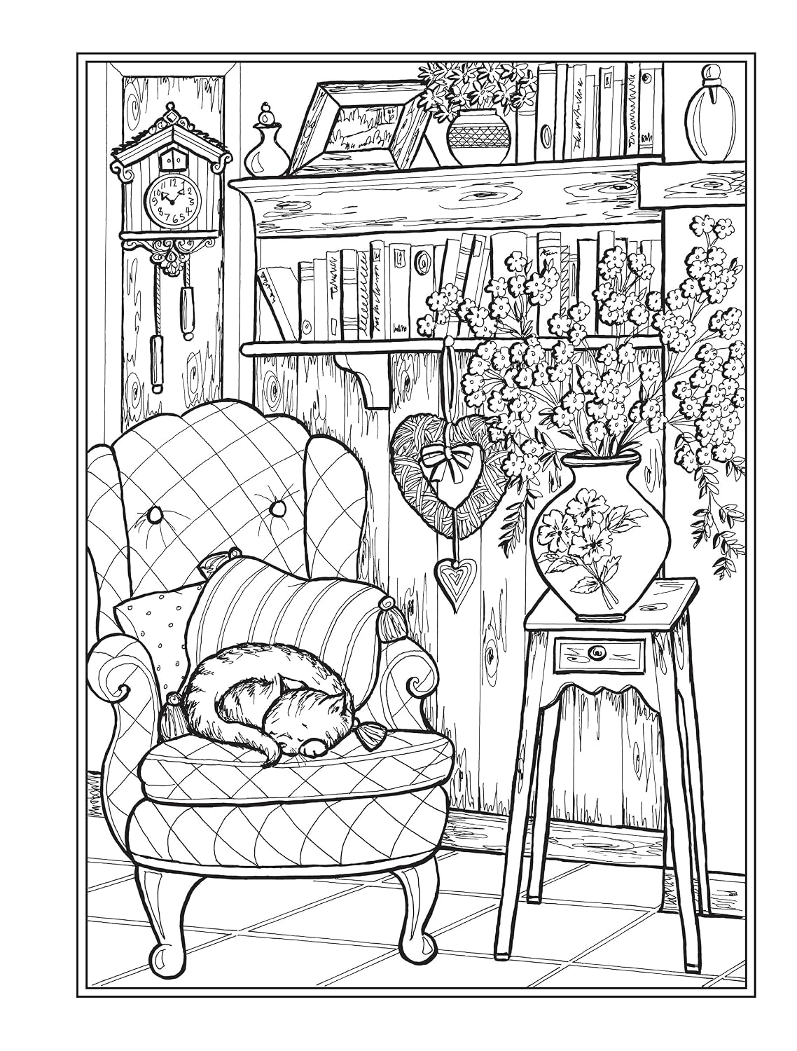 Libro de colorear Creative Haven Hogar Dulce Hogar (Libros de colorear para adultos: Calma)
