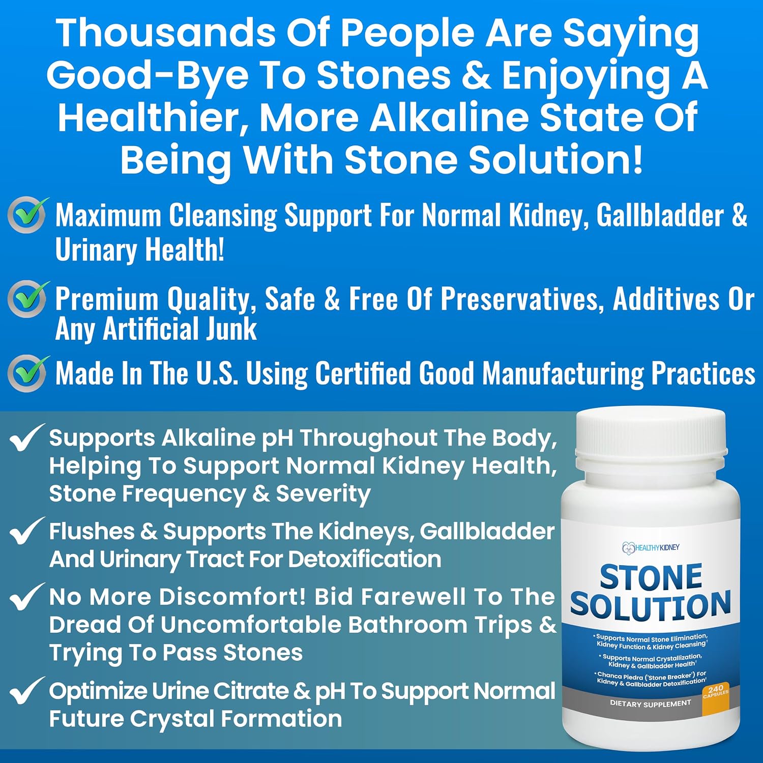 Stone Solution Cápsulas - Apoyo Renal y de la Vesícula Biliar