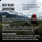 One Earth Health Corazón de Ternera Alimentado con Pasto - Neozelandés - 3000mg por Porción - 200 Unidades