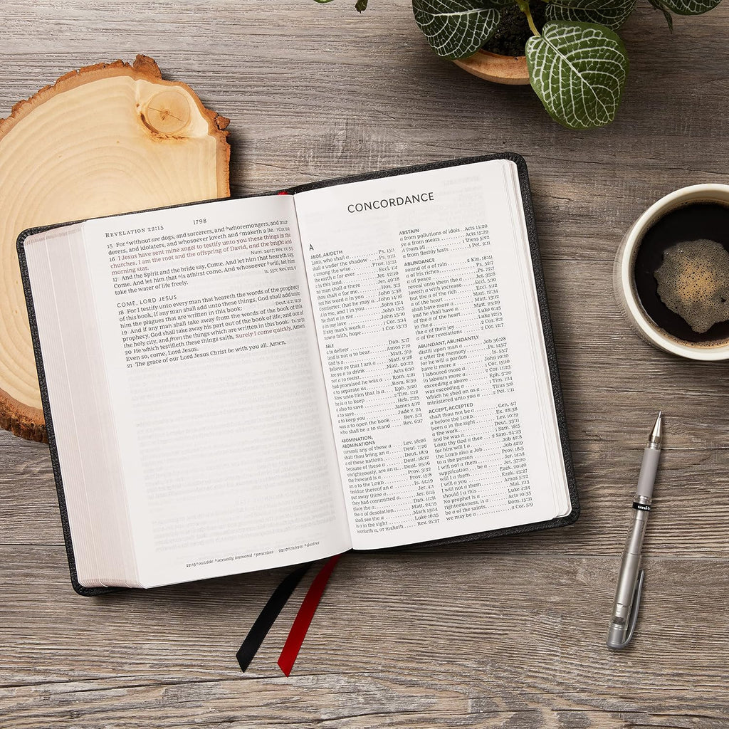 KJV Holy Bible: Large Print, One Column, 43,000 Cross-References, Pink Softcover, Personal Size, Red Letter, Comfort Print