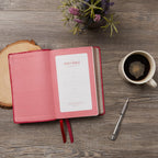 KJV Holy Bible: Large Print, One Column, 43,000 Cross-References, Pink Softcover, Personal Size, Red Letter, Comfort Print