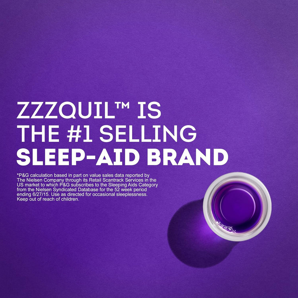 ZzzQuil Líquido para Ayudar a Dormir Sabor Bayas Calientes 355 ml