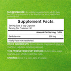Benfotiamina 600mg por Dosis, 180 Cápsulas Vegetales – Vitamina B1 Liposoluble – Vegano, Sin Gluten, No GMO