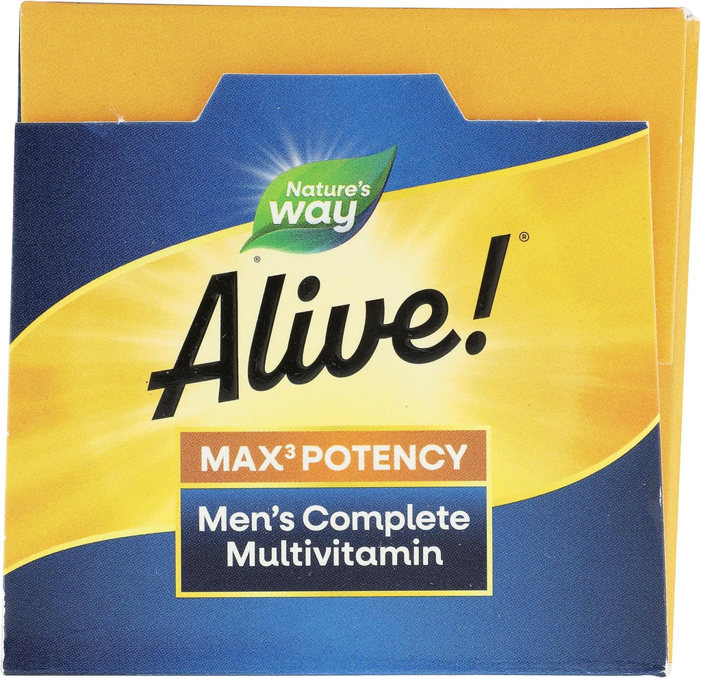 Nature's Way Multivitamínico Alive Energizer para Hombres, 90 Cápsulas