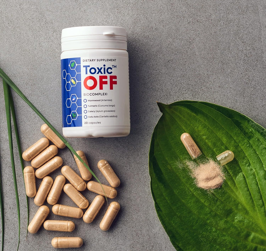 Toxic OFF - Suplemento Natural Energizante - 20 Cápsulas