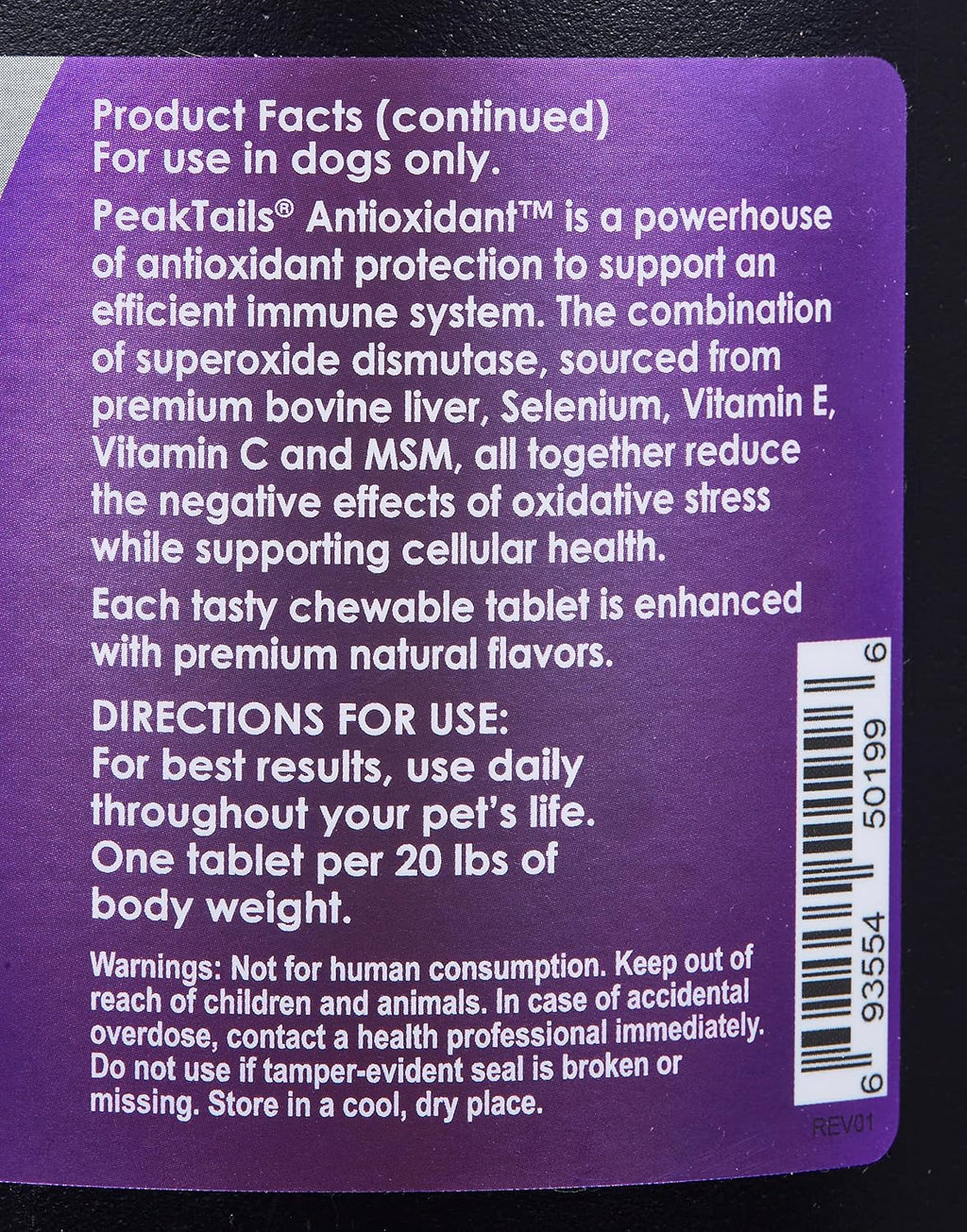 Suplemento Antioxidante Diario para Perros – 1000 Comprimidos con Superóxido Dismutasa, MSM, Selenio, Vitaminas C y E – Apoyo Inmunológico y Protección Celular