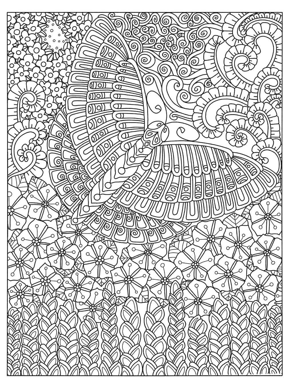 Creative Haven Mariposas Enredadas - Libro de colorear para adultos