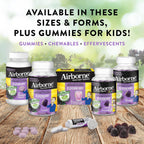 Airborne Gominolas de Saúco + Zinc y Vitamina C para Adultos, 60 gomitas