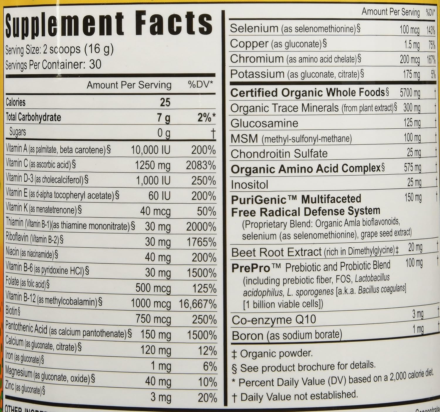 Youngevity Beyond Tangy Tangerine 2.0 Citrus Peach Fusion - Complejo Multivitamínico y Mineral en Polvo, 30 Dosis