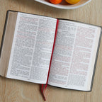 Santa Biblia KJV: Super Letra Gigante con 43.000 Referencias Cruzadas, Deluxe en Cuero Imitación Burdeos, Letra Roja, Comfort Print: Versión King James (Inglés)