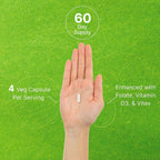 Myo-Inositol & D-Chiro Inositol 40:1 | 2,050mg por ración | 240 Cápsulas Veganas con Folato, Vitamina D3 y Vitex