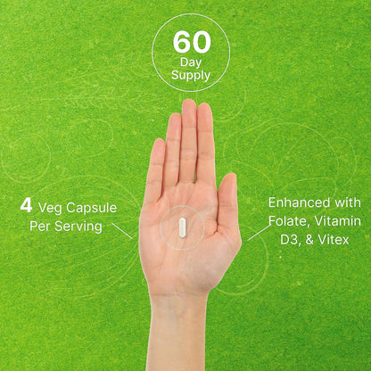 Myo-Inositol & D-Chiro Inositol 40:1 | 2,050mg por ración | 240 Cápsulas Veganas con Folato, Vitamina D3 y Vitex – Image 5
